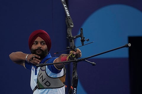 2024 Paralympic Games Archery: Harvinder Singh during men's Individual Recurve Open competition